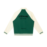 ETERNAL LOVE - Contrast Raglan Sleeve Baseball Jacket