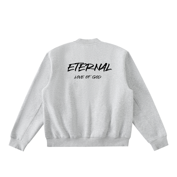 ETERNAL LOVE OF GOD - Essential Zip-Up Fleeced Varsity Jacket