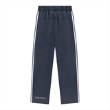 By His Stripes - Snow Washed Contrast Tape Sweatpants