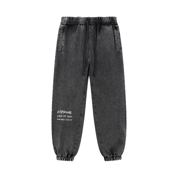 ETERNAL LOVE GOD - Snow Wash Jogged Sweatpants