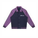 JESUS is My. . .Contrast Raglan Sleeve Baseball Jacket
