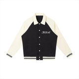 JESUS is My. . .Contrast Raglan Sleeve Baseball Jacket