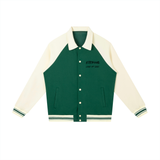 ETERNAL LOVE - Contrast Raglan Sleeve Baseball Jacket