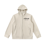 ETERNAL LOVE OF GOD - Essential Heavyweight High Neck  Zip-Up Hoodie