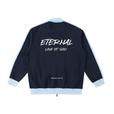 ETERNAL LOVE OF GOD - Contrast Trim Stand Collar Jacket