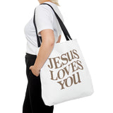 JESUS LOVES YOU - AOP Tote Bag