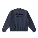 ETERNAL LOVE OF GOD - Essential Zip-Up Fleeced Varsity Jacket