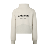 ETERNAL LOVE OF GOD - Cropped Half-Zip Sweatshirt