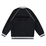 ETERNAL LOVE OF GOD - Contrast Trim Raglan Varsity Jacket