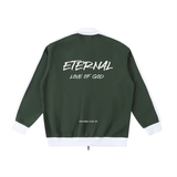 ETERNAL LOVE OF GOD - Contrast Trim Stand Collar Jacket
