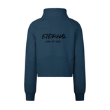 ETERNAL LOVE OF GOD - Cropped Half-Zip Sweatshirt