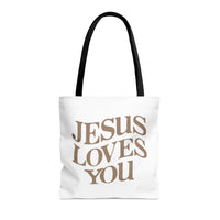 JESUS LOVES YOU - AOP Tote Bag