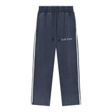 By His Stripes - Snow Washed Contrast Tape Sweatpants