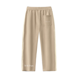 By His Stripes - Contrast Side-Stripe Straight-Leg  Pants