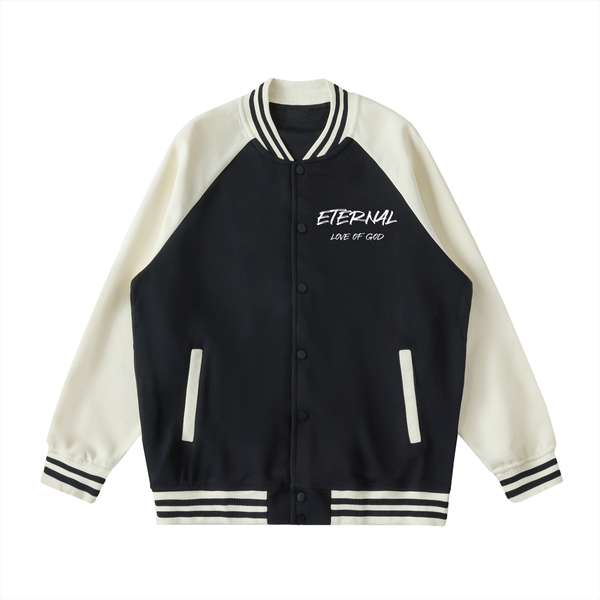 ETERNAL LOVE OF GOD - Two Tone Raglan Sleeve Varsity Jacket