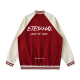 ETERNAL LOVE OF GOD - Two Tone Raglan Sleeve Varsity Jacket