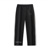 By His Stripes - Contrast Side-Stripe Straight-Leg  Pants