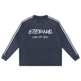 ETERNAL LOVE OF GOD - Snow Washed Contrast Tape Sweatshirt