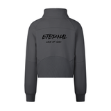 ETERNAL LOVE OF GOD - Cropped Half-Zip Sweatshirt