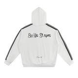 By His Stripes - Side Stripe Drop-Shoulder Hoodie