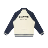 ETERNAL LOVE - Contrast Raglan Sleeve Baseball Jacket