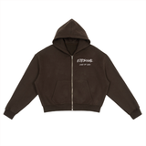 ETERNAL LOVE OF GOD - Fleece Zip-Up Boxy Hoodie