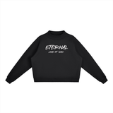 ETERNAL LOVE OF GOD - Essential Fleece Mock-Neck Crew Sweatshirt