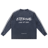 ETERNAL LOVE OF GOD - Snow Washed Contrast Tape Sweatshirt