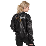 KINGDOM KID - Leather Bomber Jacket