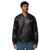 MAN LIKE CHRIST - Leather Bomber Jacket