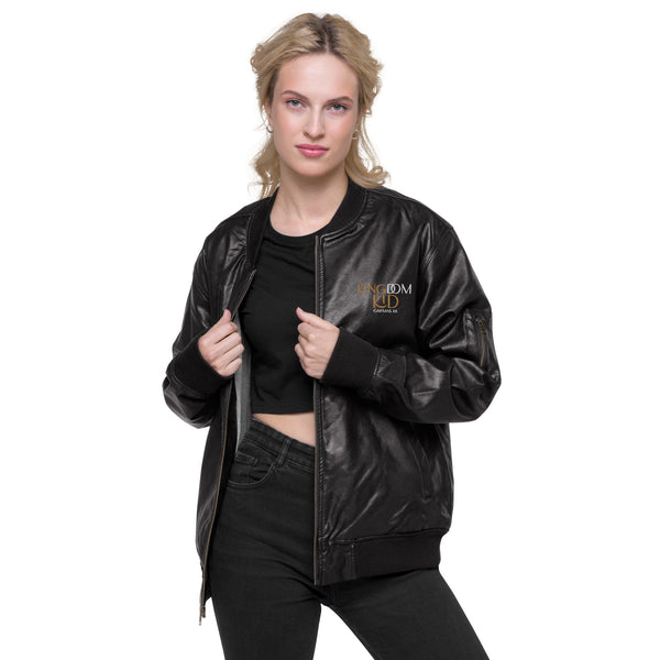 KINGDOM KID - Leather Bomber Jacket