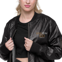 KINGDOM KID - Leather Bomber Jacket