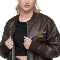 KINGDOM KID - Leather Bomber Jacket