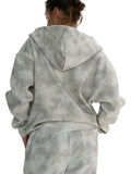 ETERNAL LOVE OF GOD - Dirty Washed Zip-Up Fleece Hoodie