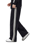 By His Stripes - Contrast Side-Stripe Straight-Leg  Pants