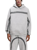 By His Stripes - Sun Fade Contrast Tape Fleece Hoodie