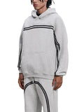 By His Stripes - Sun Fade Contrast Tape Fleece Hoodie