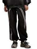 By His Stripes - Sun Fade Contrast Tape Fleece Jogged Sweatpants