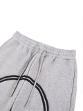 By His Stripes - Sun Fade Contrast Tape Fleece Jogged Sweatpants