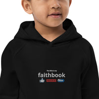 The Bible is my Faithbook - Kids eco hoodie