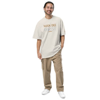 MAN LIKE CHRIST - Oversized faded t-shirt