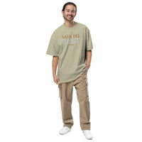 MAN LIKE CHRIST - Oversized faded t-shirt