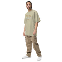 MAN LIKE CHRIST - Oversized faded t-shirt