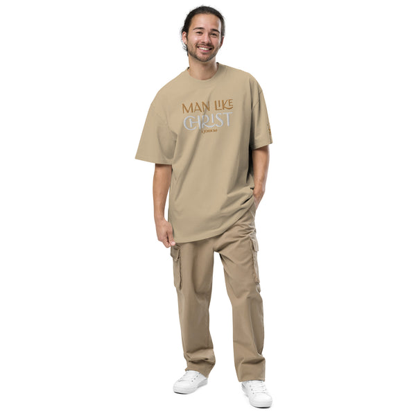 MAN LIKE CHRIST - Oversized faded t-shirt