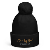 Man Of God - Pom pom beanie