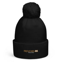 Proverbs 31 - Pom pom beanie