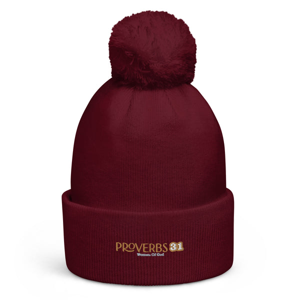 Proverbs 31 - Pom pom beanie