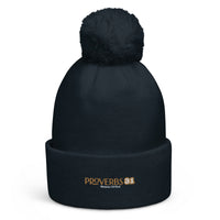 Proverbs 31 - Pom pom beanie