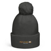 Proverbs 31 - Pom pom beanie