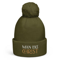 MAN LIKE CHRIST Pom pom beanie